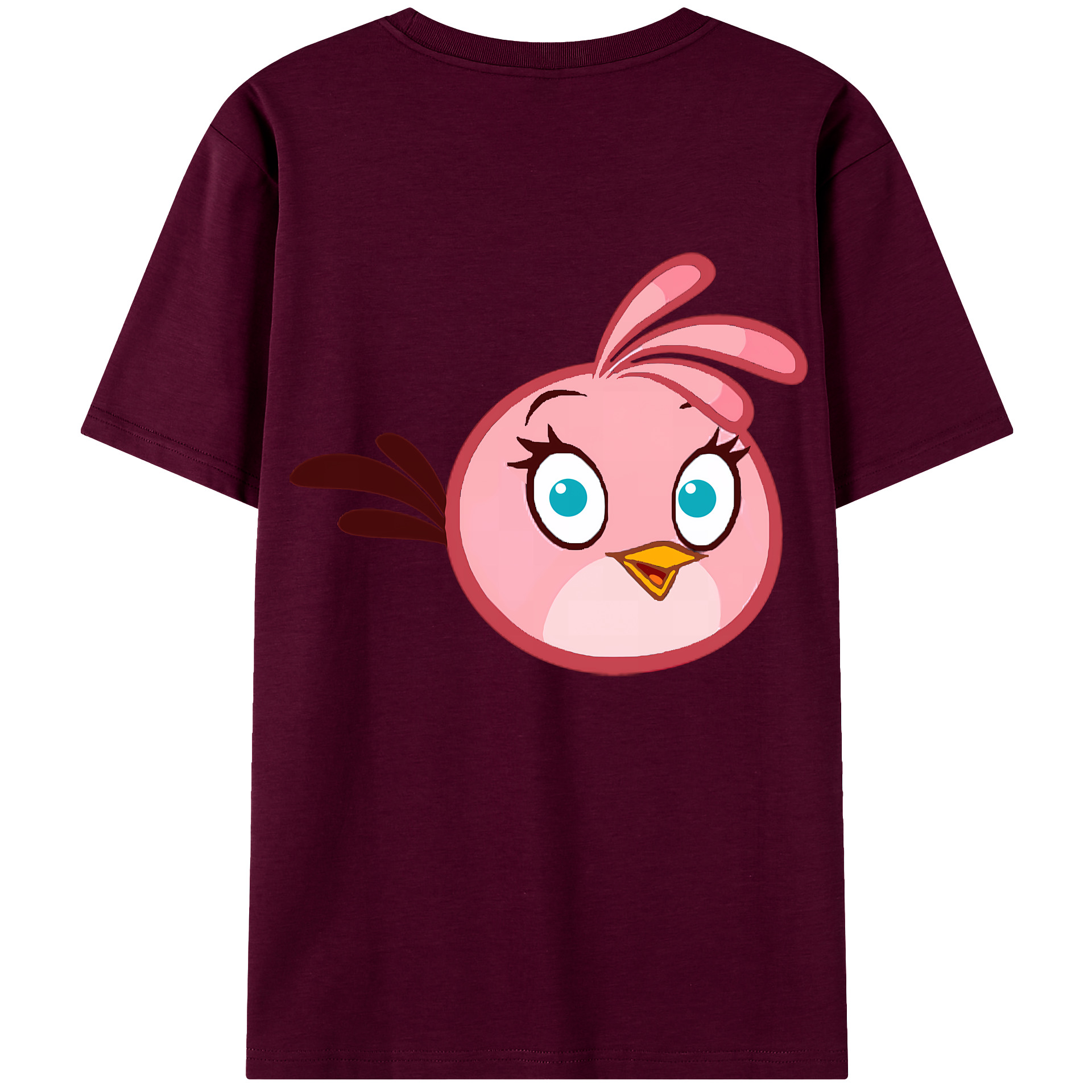 （画像用） Angry Birds アングリーバード レディース半袖Tシャツ(バックプリント)